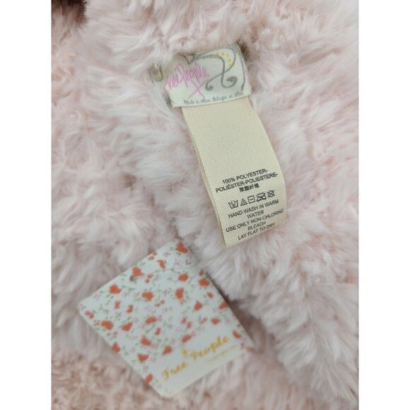 New Free People Cascade Fringe Cowl Neck Scarf Pink Quartz Snood - Picture 4 of 5